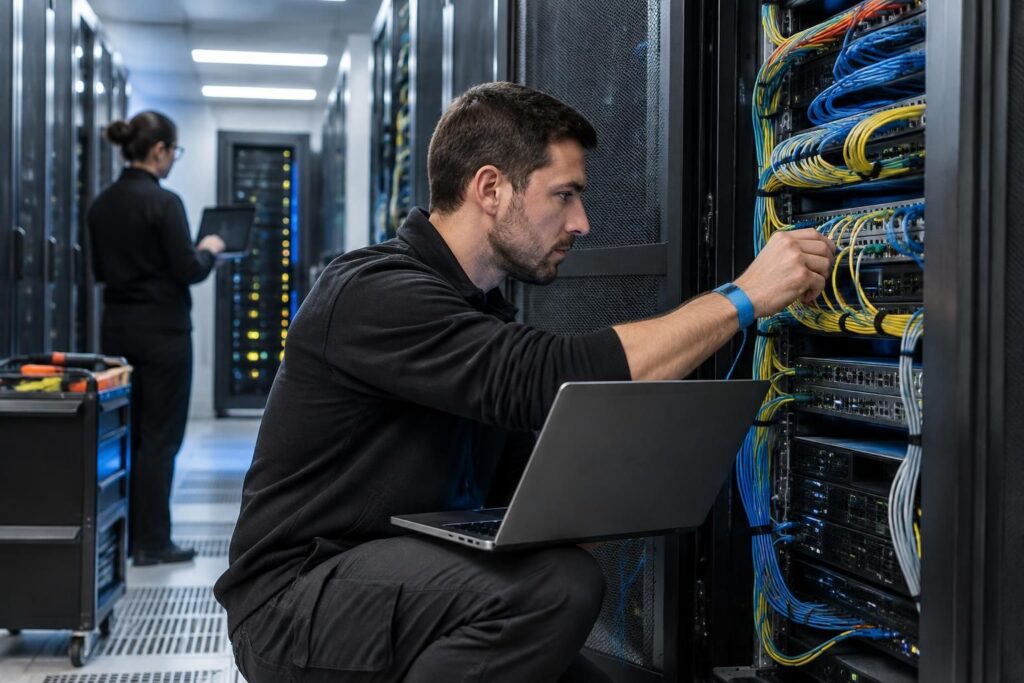 découvrez les missions du technicien systèmes, réseaux et sécurité, ses compétences clés et son rôle dans la protection et la maintenance des infrastructures informatiques.